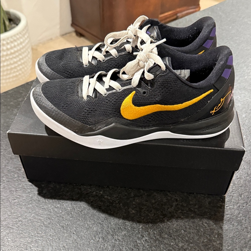 Nike Black and Yellow Athletic Shoes